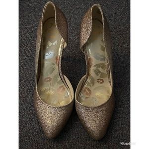 Rose Gold Glittered Heels